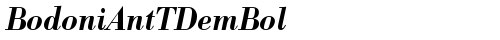 BodoniAntTDemBol Italic fonte gratuita truetype