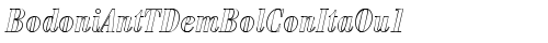 BodoniAntTDemBolConItaOu1 Regular font TrueType