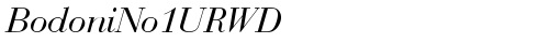 BodoniNo1URWD Italic truetype fuente gratuito