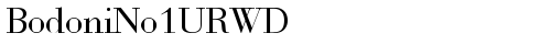 BodoniNo1URWD Regular font TrueType