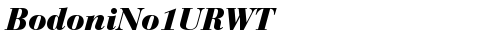 BodoniNo1URWT Bold Italic Truetype-Schriftart kostenlos