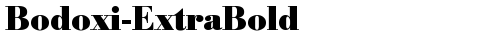 Bodoxi-ExtraBold Regular font TrueType gratuito