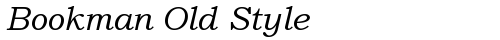Bookman Old Style Italic truetype шрифт бесплатно