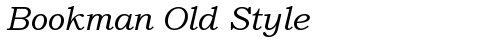 Bookman Old Style Italic la police truetype gratuit