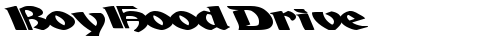 BoyHoodDrive Regular font TrueType