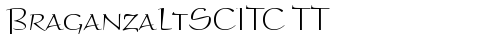 BraganzaLtSCITC TT Regular font TrueType