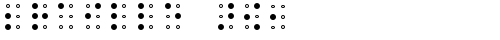 Braille AOE Regular free truetype font