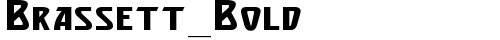 Brassett_Bold Normal truetype font