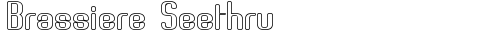 Brassiere Seethru Regular free truetype font