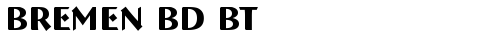 Bremen Bd BT Bold free truetype font