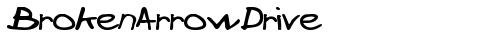 BrokenArrowDrive Regular TrueType-Schriftart