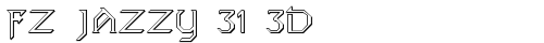 FZ JAZZY 31 3D Normal truetype шрифт бесплатно