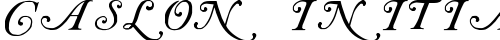 Caslon Initials Regular TrueType-Schriftart
