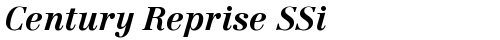 Century Reprise SSi Bold Italic Truetype-Schriftart kostenlos