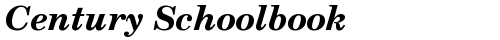 Century Schoolbook Bold Italic fonte truetype