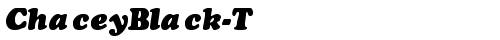 ChaceyBlack-Thin-Italic Regular font TrueType