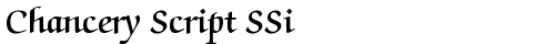 Chancery Script SSi Bold free truetype font