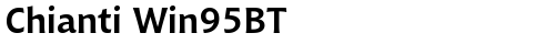Chianti Win95BT Bold font TrueType gratuito