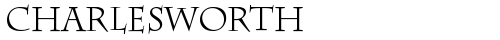 Charlesworth Regular free truetype font