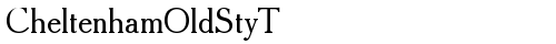CheltenhamOldStyT Regular truetype шрифт