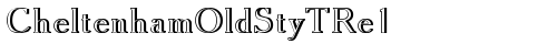 CheltenhamOldStyTRe1 Regular Truetype-Schriftart kostenlos