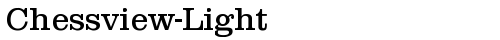 Chessview-Light Regular truetype шрифт бесплатно