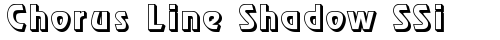 Chorus Line Shadow SSi Regular truetype шрифт бесплатно