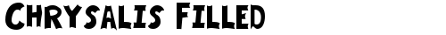 Chrysalis Filled Regular font TrueType