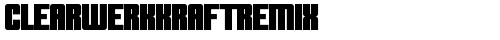 Clearwerkkraftremix Regular font TrueType