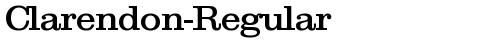 Clarendon-Regular Regular free truetype font