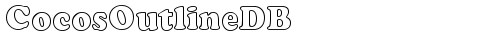CocosOutlineDB Normal truetype шрифт