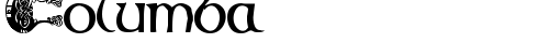Columba Regular truetype font