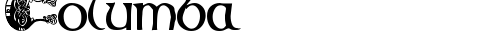 Columba Regular font TrueType