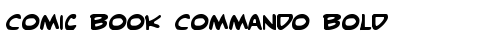 Comic Book Commando Bold Bold free truetype font