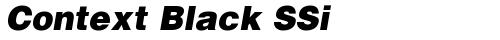 Context Black SSi Bold Italic Truetype-Schriftart kostenlos