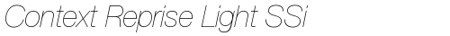 Context Reprise Light SSi Extra Light Ita TrueType-Schriftart