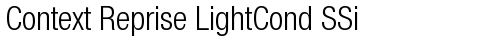 Context Reprise LightCond SSi Bold free truetype font