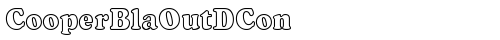 CooperBlaOutDCon Regular truetype font