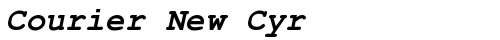 Courier New Cyr Bold Italic Truetype-Schriftart kostenlos