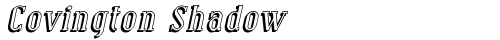 Covington Shadow Italic free truetype font