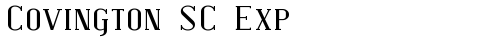 Covington SC Exp Regular free truetype font