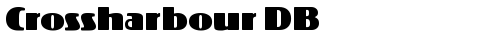 Crossharbour DB Regular font TrueType