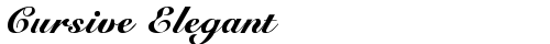 Cursive Elegant Regular fonte gratuita truetype