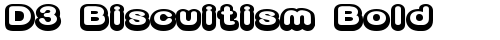 D3 Biscuitism Bold Regular truetype font