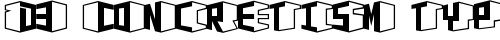 D3 Concretism typeB Regular TrueType-Schriftart