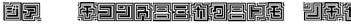 D3 Labyrinthism katakana Regular free truetype font