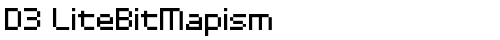 D3 LiteBitMapism Regular free truetype font