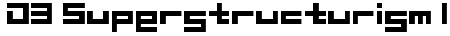 D3 Superstructurism Inline Regular free truetype font