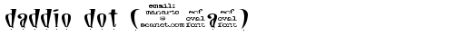 daddio dot (eval) Regular TrueType-Schriftart