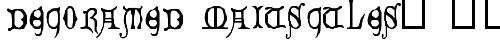 Decorated Majuscules, 14th c. Regular free truetype font